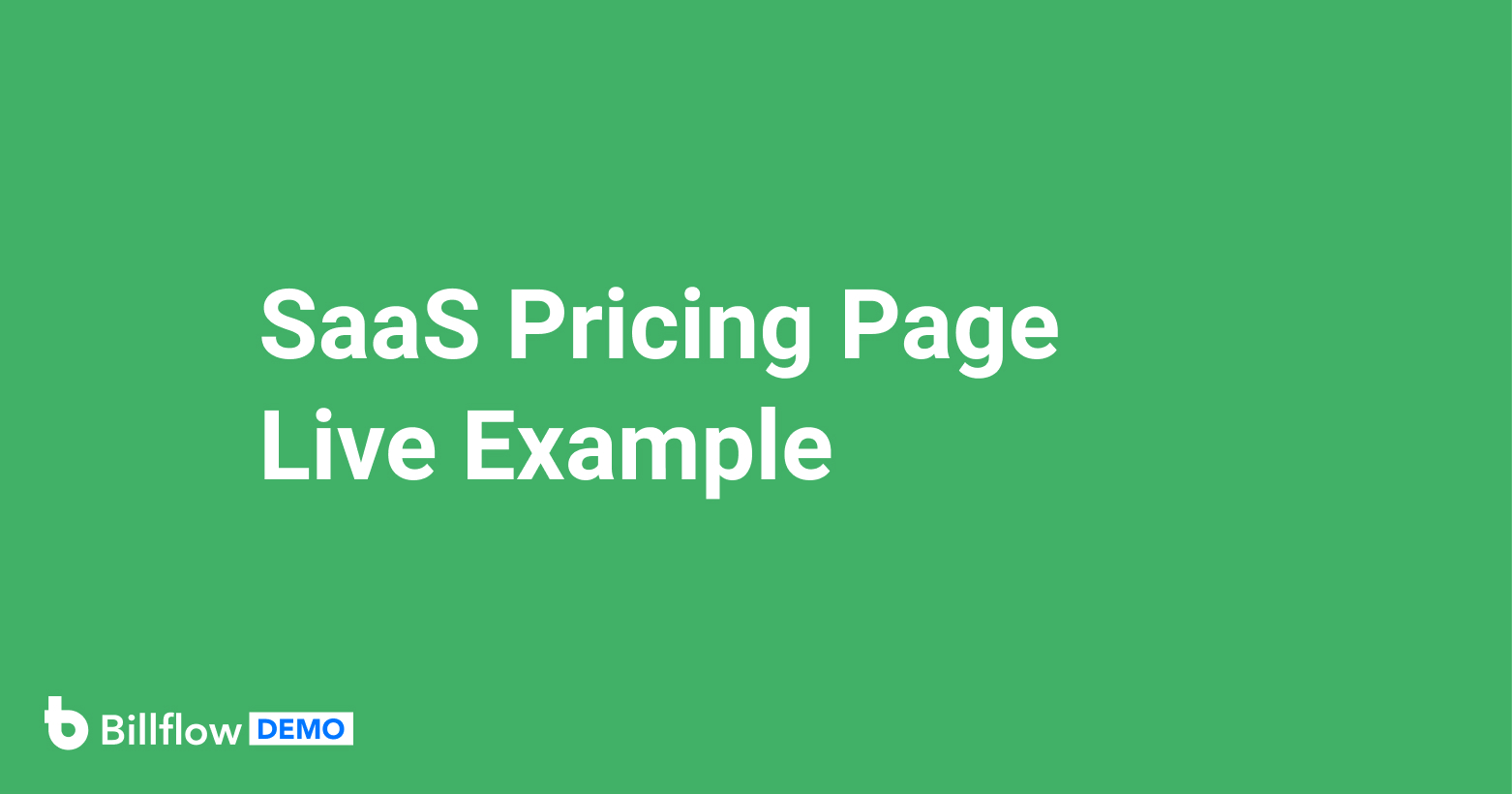 MultiUnit Pricing Page Billflow Demo